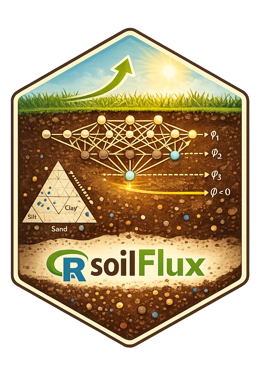 soilFlux hex logo