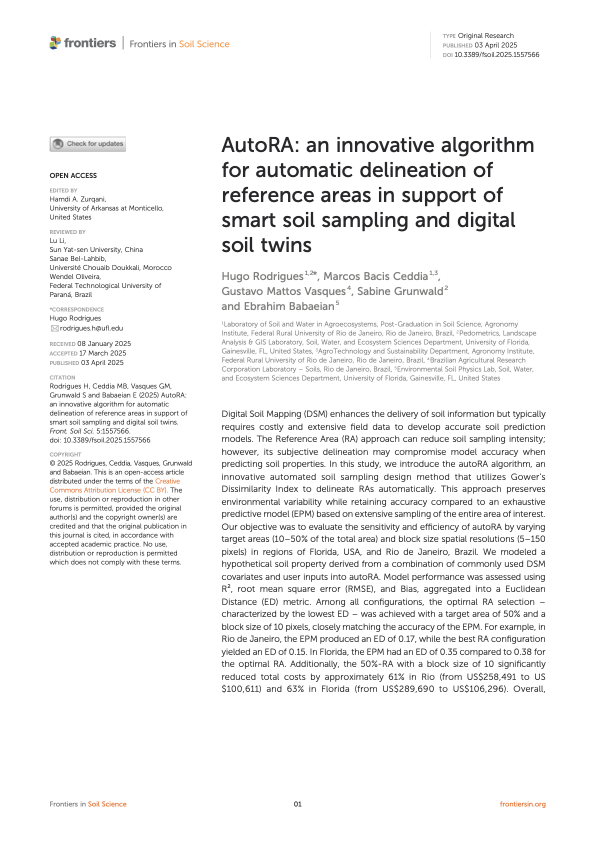 Frontiers in Soil Science 2025 cover